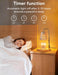 Candle Warmer Lamp with Timer, Dimmable Candle Warmer for Home Decor, Birthday Gifts for Women, Adjustable Height Wax Melts Warmer with 2 Bulbs