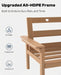 3-Piece HDPE Outdoor Patio Furniture Conversation Set