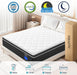 Queen Mattress 10 Inch, Upgrade Strengthen Queen Size Hybrid Mattresses in a Box, Memory Foam Queen Mattress Made of Individually Pocketed Springs for Support and Pressure Relief, Medium Firm