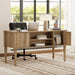 Farmhouse Executive Desk with Storage and Charging Station - ShipItFurniture