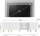 TV Consoles for Living Room, TV Stand with Storage, Entertainment Center for up to TV 71",Modern Television Stands,Tv Cabinet, TV Table for 50/60/70/80 Inch TV for Living Room, Bedroom, White