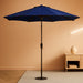Patio Umbrella, 2 Tier Outdoor Table Umbrella, Large Vented Market Umbrellas with Push Button Tilt and Crank, 8 Sturdy Ribs for Backyard, Deck, Pool, UPF50+ UV Protection