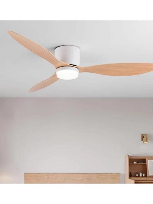 Modern Led Ceiling Fan without Lights DC Motor 6 Speeds Timing Fans 20CM Low Floor Loft Remote Control Lux&Vitae Fan with Lights