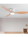 Modern Led Ceiling Fan without Lights DC Motor 6 Speeds Timing Fans 20CM Low Floor Loft Remote Control Lux&Vitae Fan with Lights