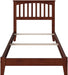 , Mission Twin Foundation Bed, Walnut