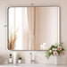 Charcoal Matte Aluminum Bathroom Mirror 30x36 Inch