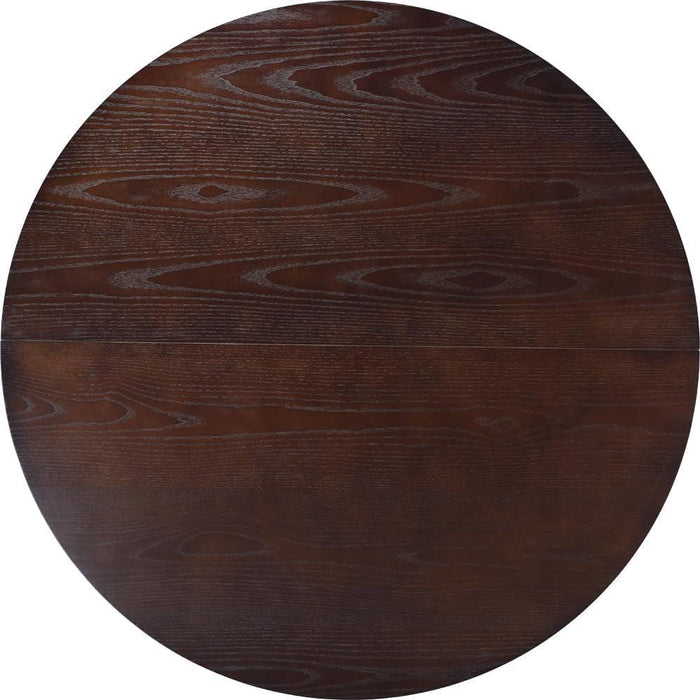 47.2" Solid Wood round Dining Kitchen Table for 4-6 People with Intersecting Pedestal Base