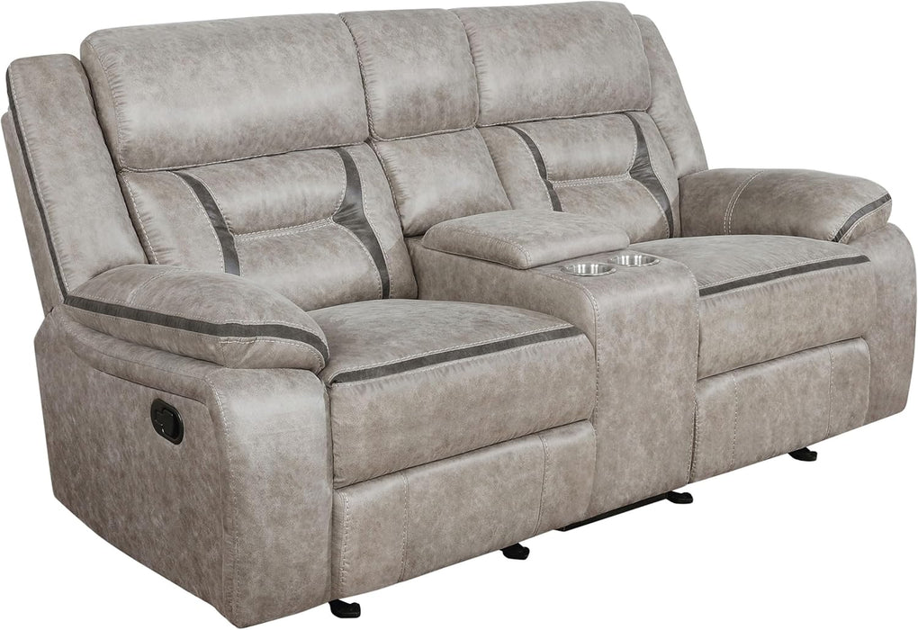 Taupe Recliner Loveseat - Greer