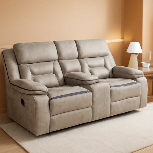Taupe Recliner Loveseat - Greer rana
