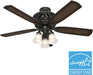 Promenade Indoor Ceiling Fan with LED Lights and Remote Control, 54", Brittany Bronze