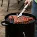 16” Vertical Charcoal Smoker, Integrated Thermometer, Water Bowl and Dual Vents Perfect for Smoked Brisket, Chrome Plated Grates Smoker Grill for BBQ, Camping, Tailgates