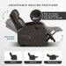 Manual Reclining Loveseat, Faux Leather Loveseat Recliner, Wall Hugger, Track Arms, Magazine Pockets, Manual Dual Recliners for Living Room/Office/Apartment, Easy Assembly, Espresso