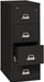Fireproof Vertical File Cabinet (4 Letter Sized Drawers, Impact Resistant, Water Resistant), 52 .75" H Black, 18 W X 31 D, (41831CBL)