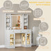 White Cosmetic Vanity Desk With Illuminated Mirror