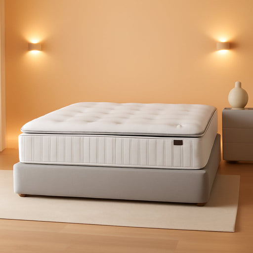 – 14 Inch Queen Mattress – Real Hybrid Queen Size Mattress Memory Foam, Reinforced Edge Support, Zoned Coils for Pressure Relief and No Motion Transfer (Queen (14 Inch))