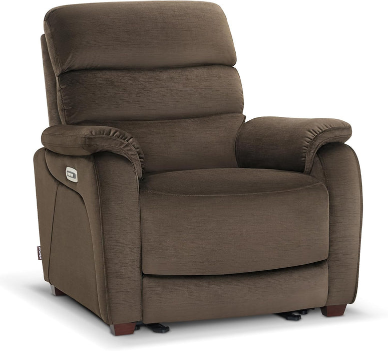 Zero Wall Hugger Power Recliner Chair for Adult ST257 ((Coffee)