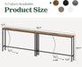 78.8 Inch Narrow Console Table with Outlet, Sofa Tables, behind Couch Table, Long Entryway Tables with Charging Station, for Living Room, Rustic Brown
