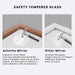 Bathroom Mirror for Wall, 60 X36 Inch (Walnut Wood Grain)