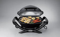 Weber Q1400 Electric Grill, Gray – Portable 1560‑Watt Outdoor Electric BBQ with Porcelain‑Enameled Cast‑Iron Grates – Compact Balcony & Patio Grill with Infinite Control Settings