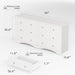 White 6 Drawer Dresser Storage Organizer Furniture