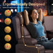 3-Seater Loveseat Recliner Sofa, Home Theater Seating Reclining Couch with Flip Middle Backrest, RV Wall Hugger Sleeper with LED Lights, Massage, Dawer & Cup Holders, 150° Recline for RV & Living Room