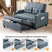 BlueGrey Ultracomfy Convertible Futon SofaBed USBPorts