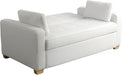 Queen Size Convertible Sleeper Sofa Oyster Upholstery