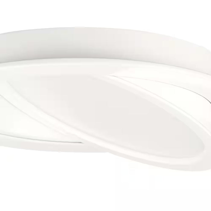 Ultra Directional Integrated LED 6 in round Adj Color Temp Canless Recessed Light for Kitchen Bath Living Rooms, White