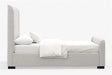 Adele Upholstered California King Platform Bed in Beige