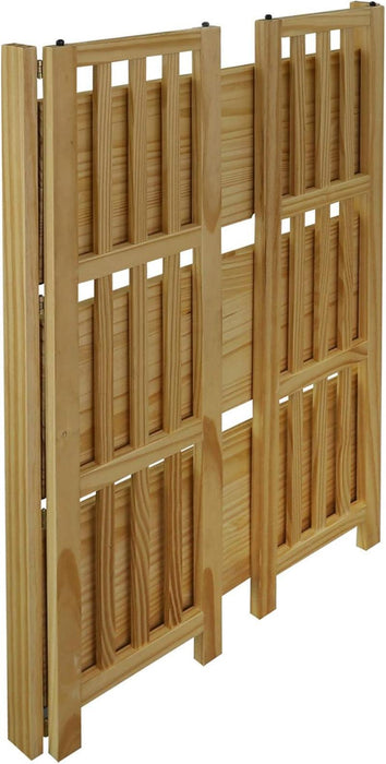 Soho Manhattan 4-Shelf Folding Bookcase 26"" Wide - Natural (333-40)