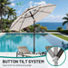 9Ft 2 Tiers 3 Tiers Patio Umbrella with Solar Lights