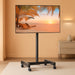 Mobile TV Cart, Rolling TV Stand for 13-50 Inch Tvs with 30° Tilt Universal TV Cart for LED/LCD/OLED TV Height Adjustable Floor TV Stand Holds 44Lbs Portable Monitor Stand Max VESA 200X200Mm