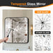 Black Framed Vanity Mirror 30x30 Shatterproof HD