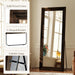 Full Length Mirror with Solid Wood Frame, 71"X30" Floor Mirror, Brown