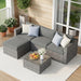 Patio Sectional Furniture Set, Outdoor Sectional Furniture for All-Weather