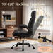 Office Chair, Leather Ergonomic Computer Desk Chair with Rocking