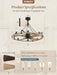 Powrify 36 Inch Industrial Farmhouse CeilingFan Light
