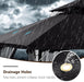Outdoor Patio Gazebo with Double Roofs, Stable Steel Frame and Mosquito Netting (11X11,Black)
