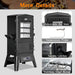 Large Vertical Electric Smoker Grill – 633 Sq in | 4-Rack BBQ Smoker with Built-In Meat Probe, Wood Chip Loader &Weather-Resistant Cover – Perfect for Steak, Fish, Ribs (Black)