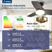 30 Inch Black Ceiling Fan EnergyEfficient RemoteControl