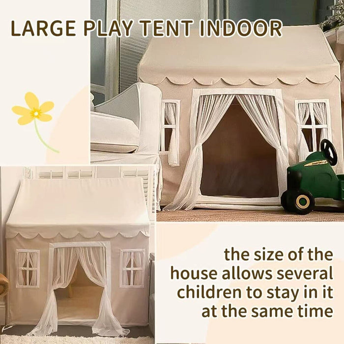 Kids Play Tent with Mat, Large Kids Tent Toddler Toddler Playhouse Indoor For...