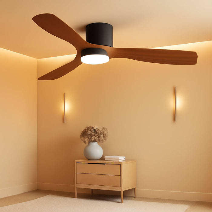 52 Inch Customizable Dimmable Contemporary Ceiling Fan