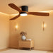 52 Inch Customizable Dimmable Contemporary Ceiling Fan
