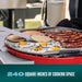 3-In-1 Dual Fuel Outdoor Bistro Pro Electric Grill & Griddle + Charcoal Mode BBQ, Red - 25302146
