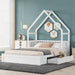 Queen Size Kids HouseBedFrame With UnderBedStorageDrawers