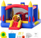 Inflatable Bounce House, Outdoor Playhouse Trampoline, Jumping Bouncer with Blower, Slide, and Storage Bag, Family