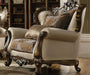 4-Piece Living Room Set Include Sofa W/ 7 Pillows, Loveseat W/ 5 Pillows, Chair W/ 2 Pillows and Coffee Table, Formal Furniture Set (Tan&Antique Oak), 52110+52111+52112+82110