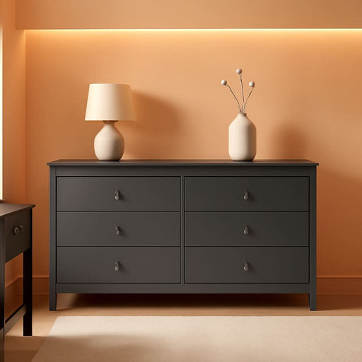 Alpine Gray 6 Drawer Dresser GREENGUARD Gold Certified Alpine Gray 6 Drawer Dresser GREENGUARD Gold Certified