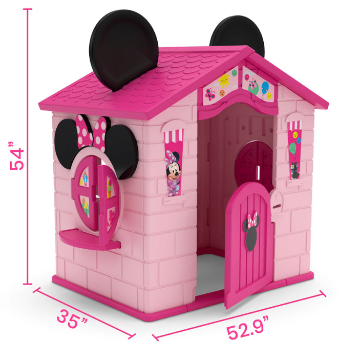 Girls Playhouse Mini Mouse Pretend Play Toy Plastic Indoor Outdoor Easy Assembly