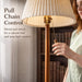 Mid Century Modern Real Wood Floor Lamp with 2 Shades for Two Looks